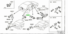 Cylinder set-gas filler lock Nissan 78840-01A25 B11/ E24 Original.
