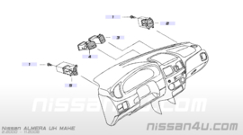 Kachelventilatierooster links Nissan Almera N16 68761-BN000