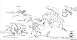 Dashboard Nissan Primera P12 68200-BA200 Gebruikt.