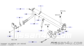 EGR-buis YD22DDT Nissan 14725-5M302