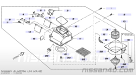 Regeleenheid kachelverwarming Nissan Almera N16 27730-5M400 (3G240-30820)