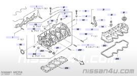 Voorste krukaskeerring Nissan Micra K10 13510-01B00