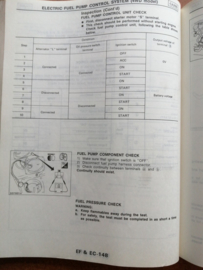 Service manual ''Model M11 series'' Nissan Prairie M11 SM9E-0M11G0 Used part.