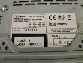 Autoradio CD-speler Sony CDX-GT31U Gebruikt.