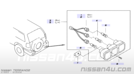 Achterlicht rechts Nissan Terrano2 R20 26550-7F000