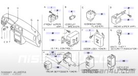 Achterwisserversterker Nissan Almera N15 28510-1N600