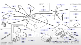 Antenna Nissan Micra K10 28206-01B11 Used part.