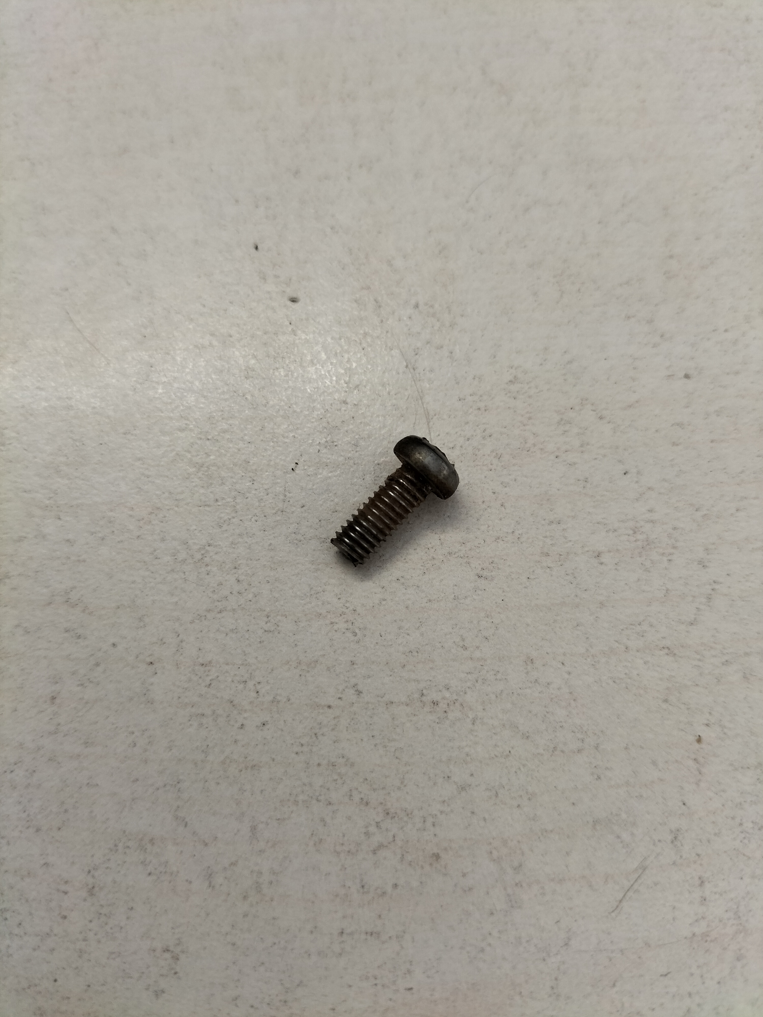 Screw M3.75 X 9.5 lamp license plate Datsun 08310-41012 Used part.