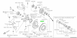 Remschijf vooras 277mm KA24 Nissan D21/ D22 40206-31G01 Nieuw.