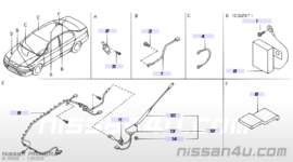 Radio-antennekabel Nissan Primera P11 28241-2F010