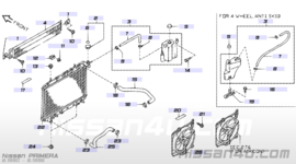 Radiator GA16DE/ GA16DS Nissan Primera P10 21410-70J01 Original.