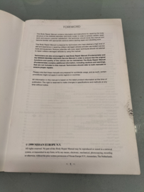 ''Body repair manual A33 '' Reparatie handboek Nissan Maxima A33 BR0E-0A33E0 Gebruikt.