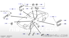 Portierschakelaar Nissan 25360-06P00 M10/Z31