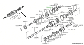 Sleeve-coupling Nissan 32611-AA510 D22/ D22S Original.
