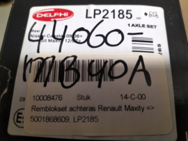 Remblokset achteras Nissan Cabstar F24 44060-MB40A Nieuw.