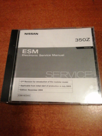 Electronic Service Manual '' Model Z33 series '' Nissan 350Z Z33 SM4E00-1Z33E1E Used parts.