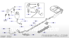 Hose-emission control Nissan 02187-53121 B13/ N14/ S14/ Y10 Used part.