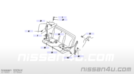 Veiligheidsgordel linksachter Nissan 100NX B13 88845-93Y00 Gebruikt.