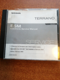 Electronic Service manual '' Model R20 series '' Nissan Terrano2 R20 SM4E00-1R20E0E Gebruikt.