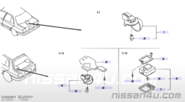 Bevestigingssteun kofferbakverlichting Nissan Sunny N14 26493-50C10