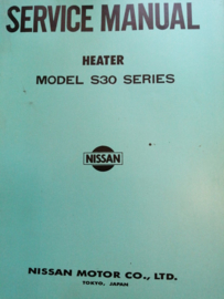 Service manual '' Model S30 series Heater '' SM3E-S30HG0