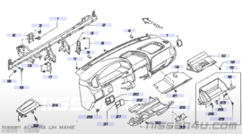 Achterkap dashboardkastje Nissan Almera N16 68520-5M300