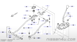 Veer schakelmechanisme Nissan Micra K11 34573-4F400