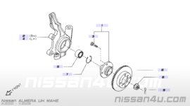 Aandrijfasmoer Nissan 40262-2Y000 Gebruikt.