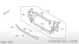 Apron-front panel Nissan Micra K10 62652-17B00 Used part. Little damage.