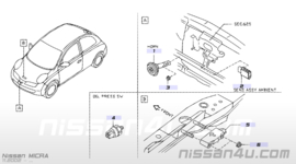 Airbagsensor voorzijde Nissan Micra K12 98582-AX300