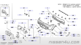 Voorbumper Nissan Terrano2 R20 62010-0F000