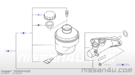 Cylinder brake master Nissan Terrano2 R20 46010-0X825 Used part.