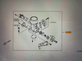 Gasklephuis Nissan Micra K11 16119-44B10 Schade.