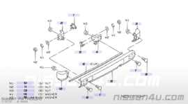 Achterbumper Nissan Patrol 160 85110-C8160