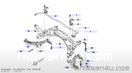 Draagarm linksvoor Nissan Almera N16 54501-BN300 nieuw