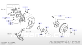 Bearing front wheel Nissan 40210-2Y000 CA33/ P12/ T30/ V10 Original