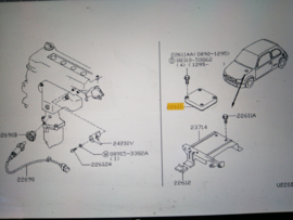 Computer/ECU Nissan Micra K11 automaat 23710-74B71 (Bosch 0 261 204 249) (SJNEBAK11U3093215) Gebruikt.