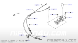 Schakelkabelset K9K Nissan Almera N16 34413-BN702