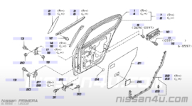 Frame achterportier Nissan Primera P11/ WP11 82144-3J135