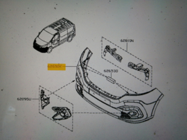 Bumper kit-front Nissan NV300 X82 62022-00Q0B