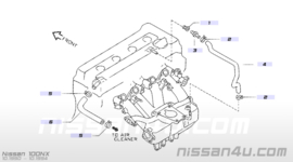 Hose-blow by crankcase ventilation GA14DE/GA16DE Nissan 11826-73C03 B13/ N14/ N15/ W10/ Y10