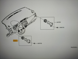 Ventilator assy-side left-hand Nissan Micra K14 68761-5FA0A (00227375) Used part.
