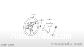 Pad-horn Nissan 100NX B13 48420-70Y04 Without logo
