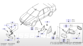 Spiegelglas rechts Nissan Maxima A32 96365-32U00