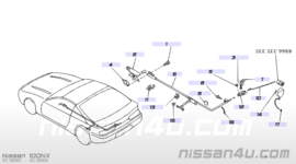 Kabel achterklep/tankklep ontgrendeling Nissan 100NX 90510-64Y10 Gebruikt.