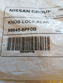 Knob-lock, rear seat back, left-hand Nissan Juke F16 88645-6PF0B Original.