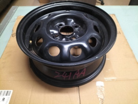Velg 4 x 100 14 inch ET35 5,5J asgat 59,1 Nissan Almera N15 40300-0M607 (40300-0M600) Zwart, Gebruikt. Nieuwstaat.