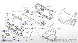 Afdekkap sleepoog voorbumper Nissan Micra K12 622A0-AX640