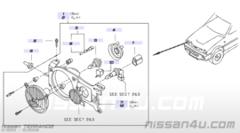 Lampfitting Nissan Terrano2 R20 26240-0F000