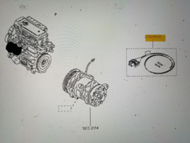 Vervangingsstekker aircocompressor Nissan Interstar X70 25646-00Q0J